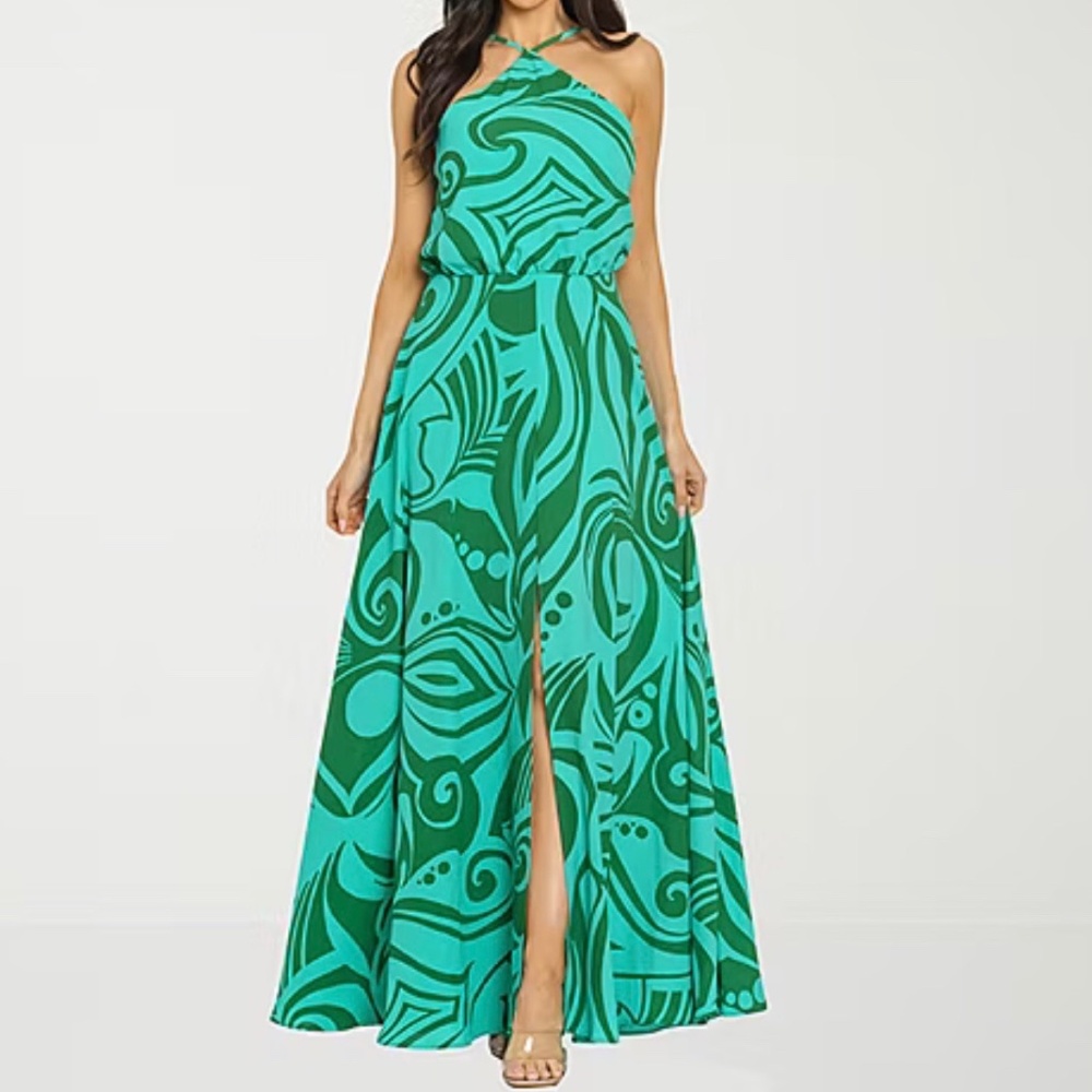 Premier Amour Womens Sleeveless Floral Maxi Dress Size 2
